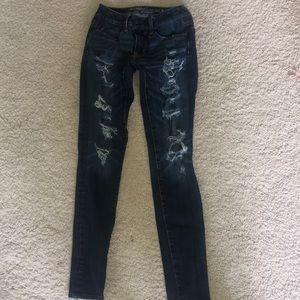 American Eagle Ripped Jeans Size 00